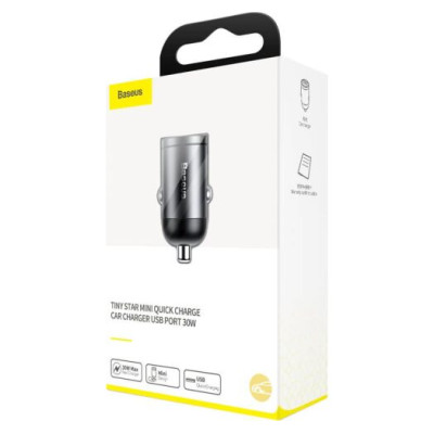 Baseus Tiny Star Mini QC USB Port 30W Gray (VCHX-A0G)