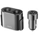 Baseus High Efficiency One to Two Cigarette Lighter Black (CRDYQ-01)