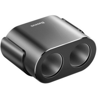 Baseus High Efficiency One to Two Cigarette Lighter Black (CRDYQ-01)