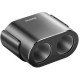 Baseus High Efficiency One to Two Cigarette Lighter Black (CRDYQ-01)