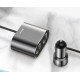 Baseus High Efficiency One to Two Cigarette Lighter Black (CRDYQ-01)