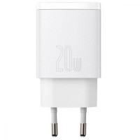 Baseus Compact Quick Charger U+C 20W White (CCXJ-B02)
