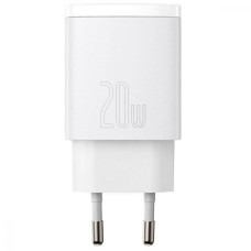 Baseus Compact Quick Charger U+C 20W White (CCXJ-B02)