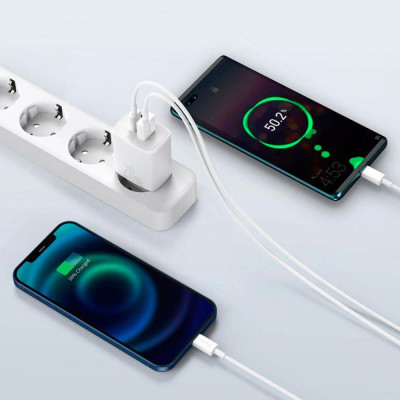 Baseus Compact Quick Charger U+C 20W White (CCXJ-B02)