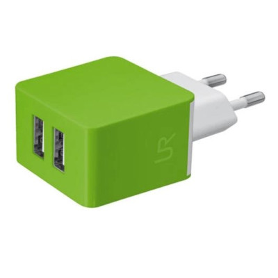 Trust Dual Smart Wall Charger Lime (20150)