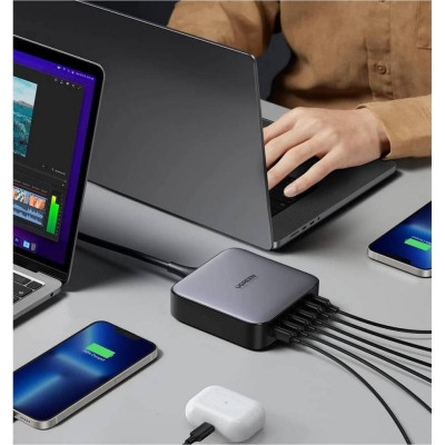 UGREEN CD271 200W Nexode 2m GaN Desktop Charger Gray (40914)