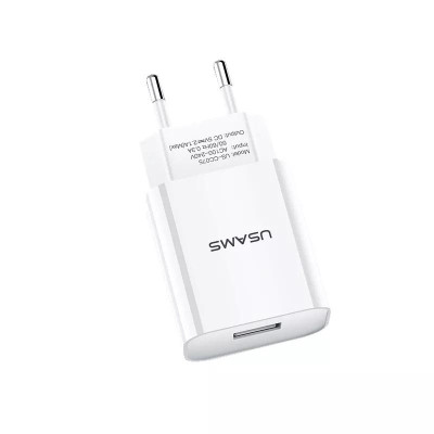 USAMS US-CC075 T18 Single USB 2.1A White (CC075TC01)