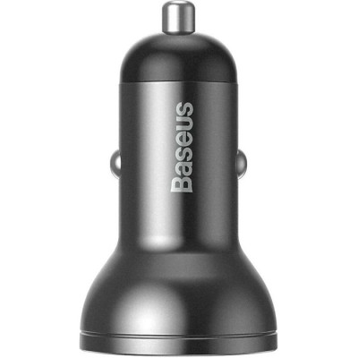 Baseus Digital Display Dual USB 24W Gray (CCBX-0G)