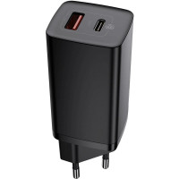 Baseus GaN2 Lite Quick Charger C+U 65W Black (CCGAN2L-B01)