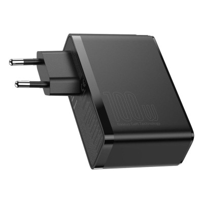 Baseus GaN2 Pro Q.C 2C + Charger Type-C Cable 100W Black (CCGAN2P-L01)