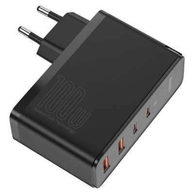 Baseus GaN2 Pro Q.C 2C + Charger Type-C Cable 100W Black (CCGAN2P-L01)