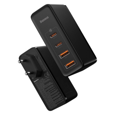 Baseus GaN2 Pro Q.C 2C + Charger Type-C Cable 100W Black (CCGAN2P-L01)