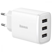 Baseus Compact Charger 3U 17W White (CCXJ020102)