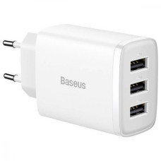 Baseus Compact Charger 3U 17W White (CCXJ020102)