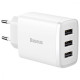 Baseus Compact Charger 3U 17W White (CCXJ020102)