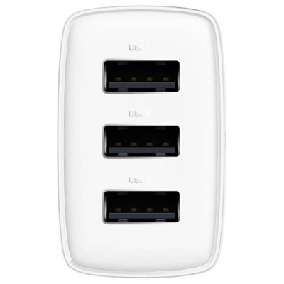 Baseus Compact Charger 3U 17W White (CCXJ020102)
