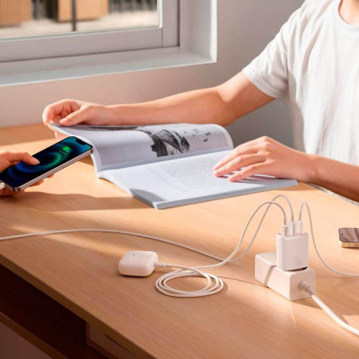 Baseus Compact Charger 3U 17W White (CCXJ020102)