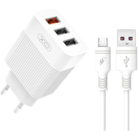 XO L72 3USB QC3.0+3A White (91621)