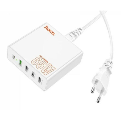 Hoco C114A Vision 65W PD 4x-A-1x-C White
