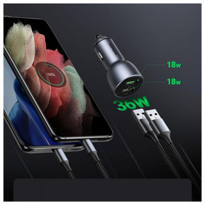 UGREEN Car Charger 36W Dual USB (10144)