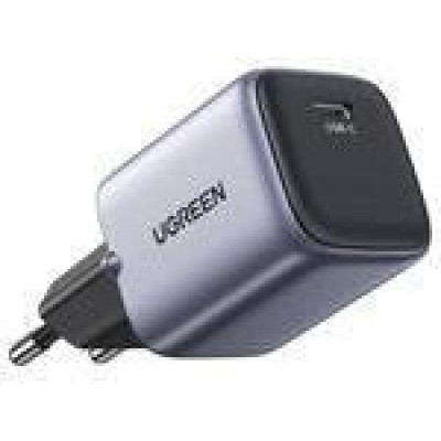 UGREEN CD319 Nexode Mini GaN 30W 1xUSB-C PD3.0 QC4.0 Wall Charger Gray (90666)