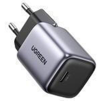 UGREEN CD319 Nexode Mini GaN 30W 1xUSB-C PD3.0 QC4.0 Wall Charger Gray (90666)
