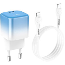 Hoco C101A PD 20W + Type-C to Lightning Ice Blue