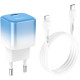 Hoco C101A PD 20W + Type-C to Lightning Ice Blue