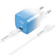 Hoco C101A PD 20W + Type-C to Lightning Ice Blue