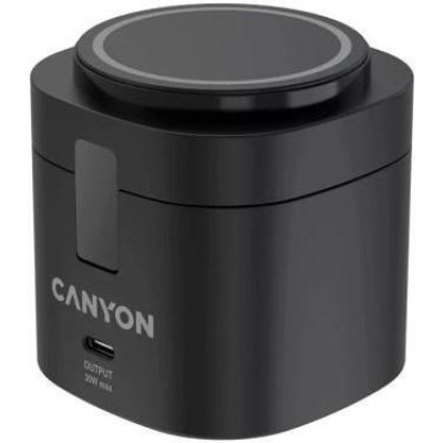 Canyon 4-in-1 wireless charging stand 30W Black (CNS-WCS405BW/A)