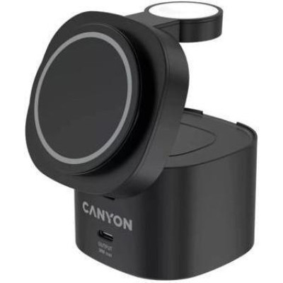 Canyon 4-in-1 wireless charging stand 30W Black (CNS-WCS405BW/A)