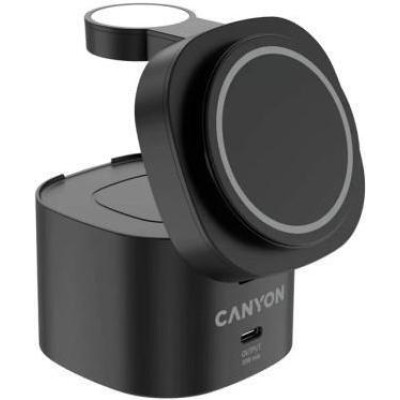 Canyon 4-in-1 wireless charging stand 30W Black (CNS-WCS405BW/A)