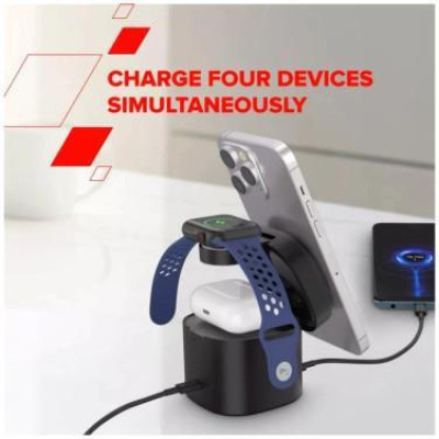 Canyon 4-in-1 wireless charging stand 30W Black (CNS-WCS405BW/A)