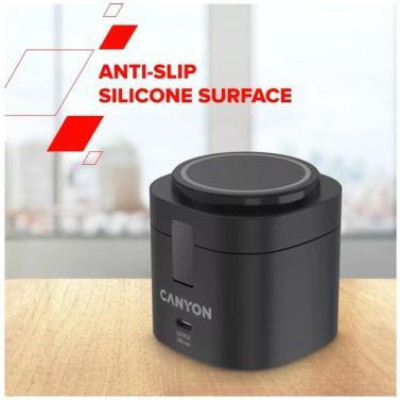Canyon 4-in-1 wireless charging stand 30W Black (CNS-WCS405BW/A)