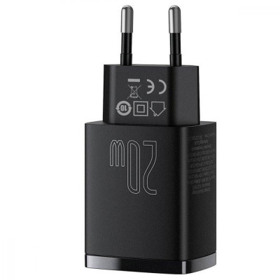 Baseus Compact Quick Charger U+C 20W Black (CCXJ-B01)