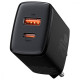 Baseus Compact Quick Charger U+C 20W Black (CCXJ-B01)