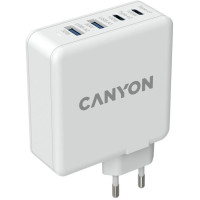 Canyon H-100 GaN 2xUSB-C, 2xUSB-A, PD3.0, QC3.0, 100W White (CND-CHA100W01)
