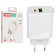 XO L64 1USB + 1Type-C QC3.0+PD White (92108)