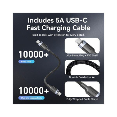 Vention 45W Dual USB-C GaN Black (TZ-FCDH0-EU)