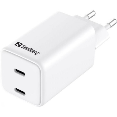 Sandberg Dual USB-C 65W White (441-56)