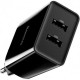 Baseus Speed Mini Dual U Charger 10.5W Black (CCFS-R01)