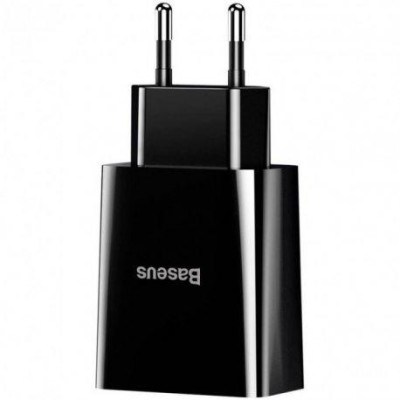 Baseus Speed Mini Dual U Charger 10.5W Black (CCFS-R01)