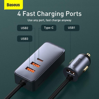 Baseus Share Together PPS Fast Charging Hub 120W Grey