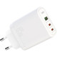 XO CE04 45W/1 USB-A + 2 USB-C 65W + Cabel Type-C/Type-C White