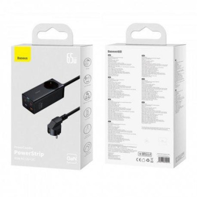 Baseus GaN3 Pro Desktop Powerstrip 65W Black (PSZM000901)