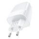 Hoco C85A Bright PD20W + QC3.0 Type-C + USB White