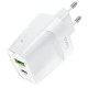 Hoco C85A Bright PD20W + QC3.0 Type-C + USB White