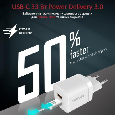 Promate PowerPort-33W  White (powerport-33.white)