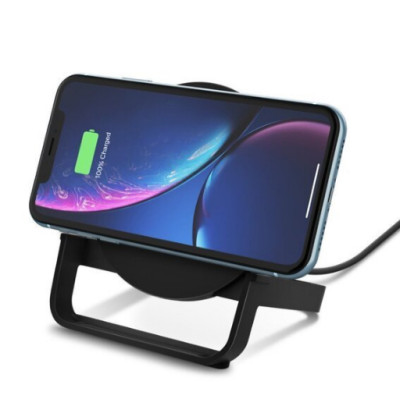 Belkin Stand Wireless Charging Qi 10W Black (WIB001VFBK)