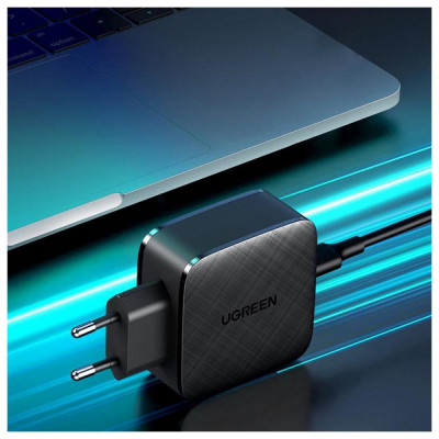 UGREEN 66W 2 x Type-C PD Charger Black (70867)